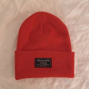 Abercrombie & Fitch Red beanie